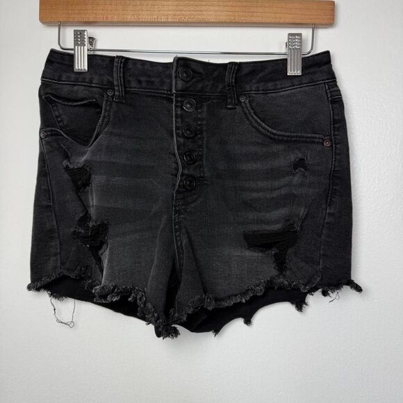 Rewash Pants - Rewash Women's Black Shorts
